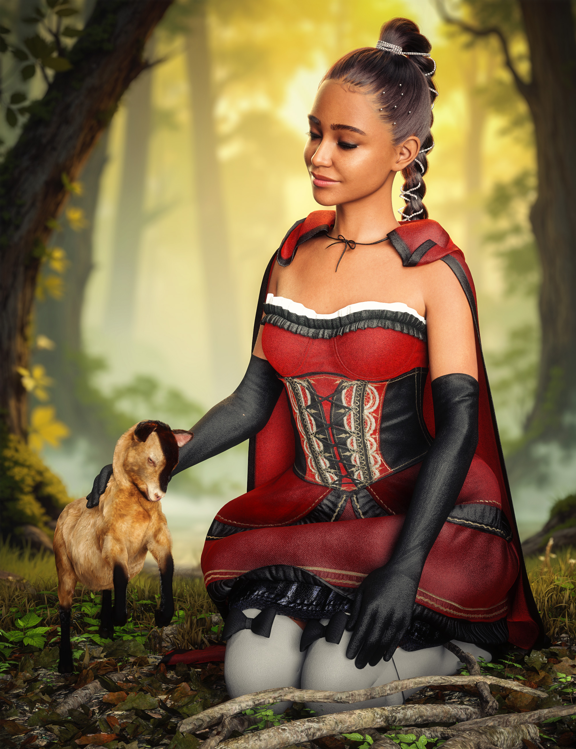 Kayla 9 HD Character Bundle by: , 3D Models by Daz 3D